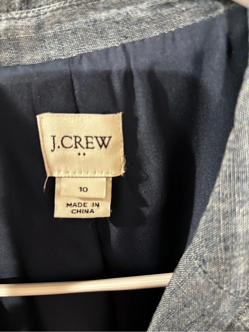 J. Crew Chambray Blazer